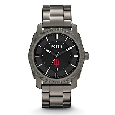 Fossil Indiana Hoosiers Machine Smoke Stainless Steel Watch