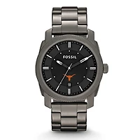 Fossil Texas Longhorns Machine Smoke Stainless Steel Watch