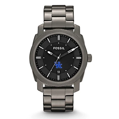 Fossil Kentucky Wildcats Machine Smoke Stainless Steel Watch
