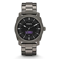 Fossil LSU Tigers Machine Smoke Stainless Steel Watch