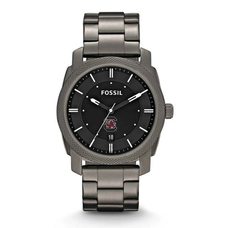 Fossil South Carolina Gamecocks Machine Smoke Stainless Steel Watch