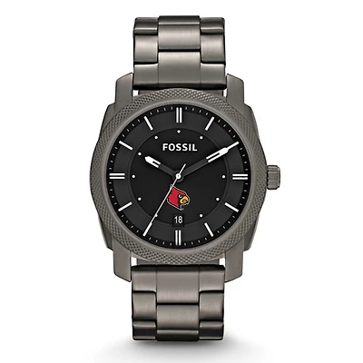 Fossil Louisville Cardinals Machine Smoke Stainless Steel Watch