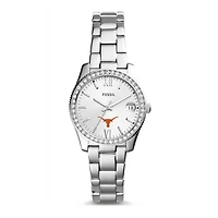Women's Fossil Texas Longhorns Scarlette Mini Three-Hand Date Watch
