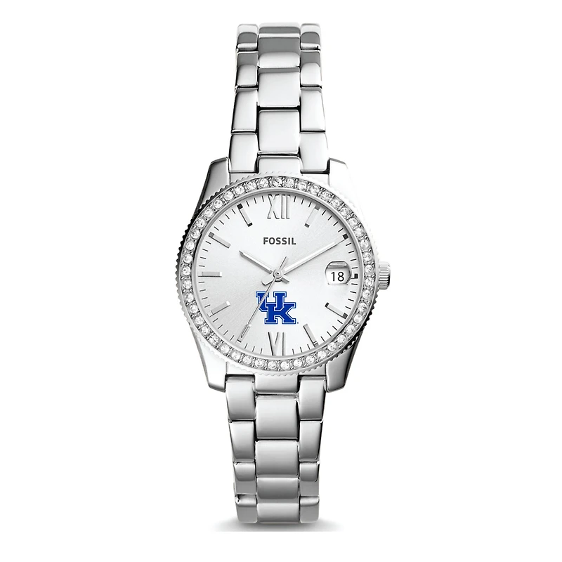 Women's Fossil Kentucky Wildcats Scarlette Mini Three-Hand Date Watch