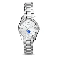Women's Fossil Kentucky Wildcats Scarlette Mini Three-Hand Date Watch