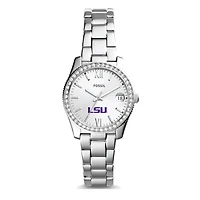 Women's Fossil LSU Tigers Scarlette Mini Three-Hand Date Watch