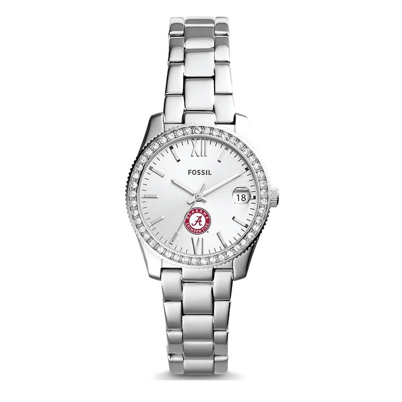Women's Fossil Alabama Crimson Tide Scarlette Mini Three-Hand Date Watch