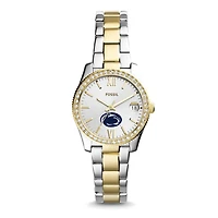 Women's Fossil Penn State Nittany Lions Scarlette Mini Two Tone Stainless Steel Watch