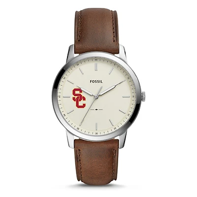 Men's Fossil USC Trojans The Minimalist Leather Watch