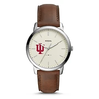 Men's Fossil Indiana Hoosiers The Minimalist Leather Watch