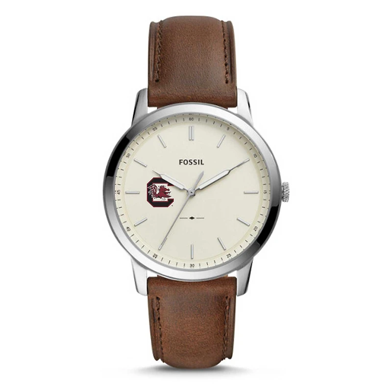 Men's Fossil South Carolina Gamecocks The Minimalist Leather Watch