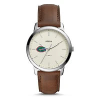 Men's Fossil Florida Gators The Minimalist Leather Watch