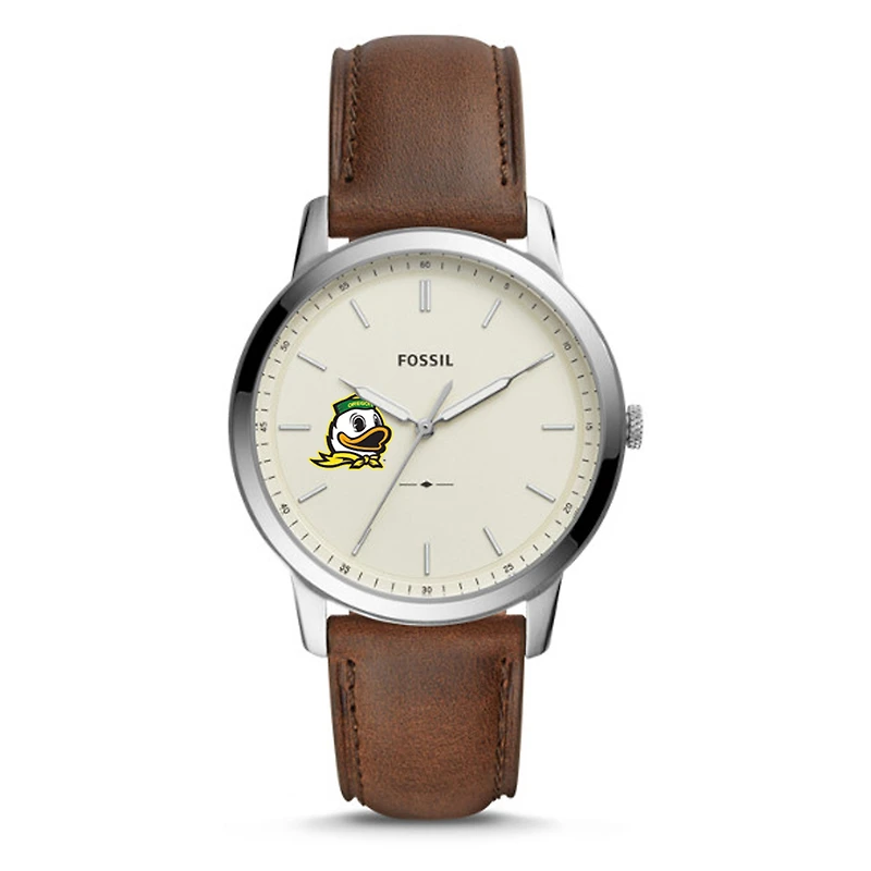 Men's Fossil Oregon Ducks The Minimalist Leather Watch