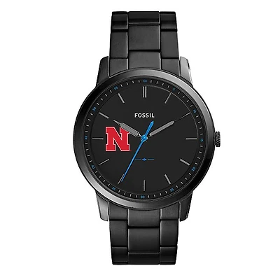 Men's Fossil Nebraska Huskers The Minimalist Slim Stainless Steel Watch