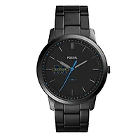 Men's Fossil Michigan Wolverines The Minimalist Slim Stainless Steel Watch