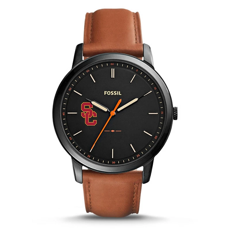 Men's Fossil USC Trojans The Minimalist Slim Leather Watch