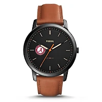 Men's Fossil Alabama Crimson Tide The Minimalist Slim Leather Watch