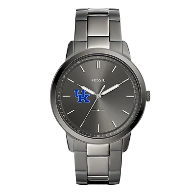 Men's Fossil Kentucky Wildcats The Minimalist Three-Hand Smoke Watch