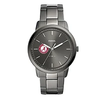 Men's Fossil Alabama Crimson Tide The Minimalist Three-Hand Smoke Watch