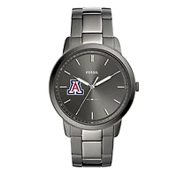 Men's Fossil Arizona Wildcats The Minimalist Three-Hand Smoke Watch