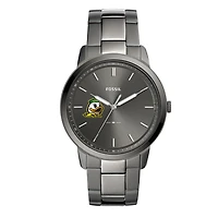 Men's Fossil Oregon Ducks The Minimalist Three-Hand Smoke Watch