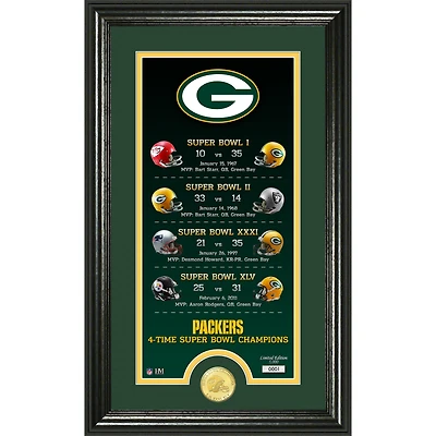 Highland Mint Green Bay Packers 12'' x 20'' Legacy Bronze Coin Photo Mint