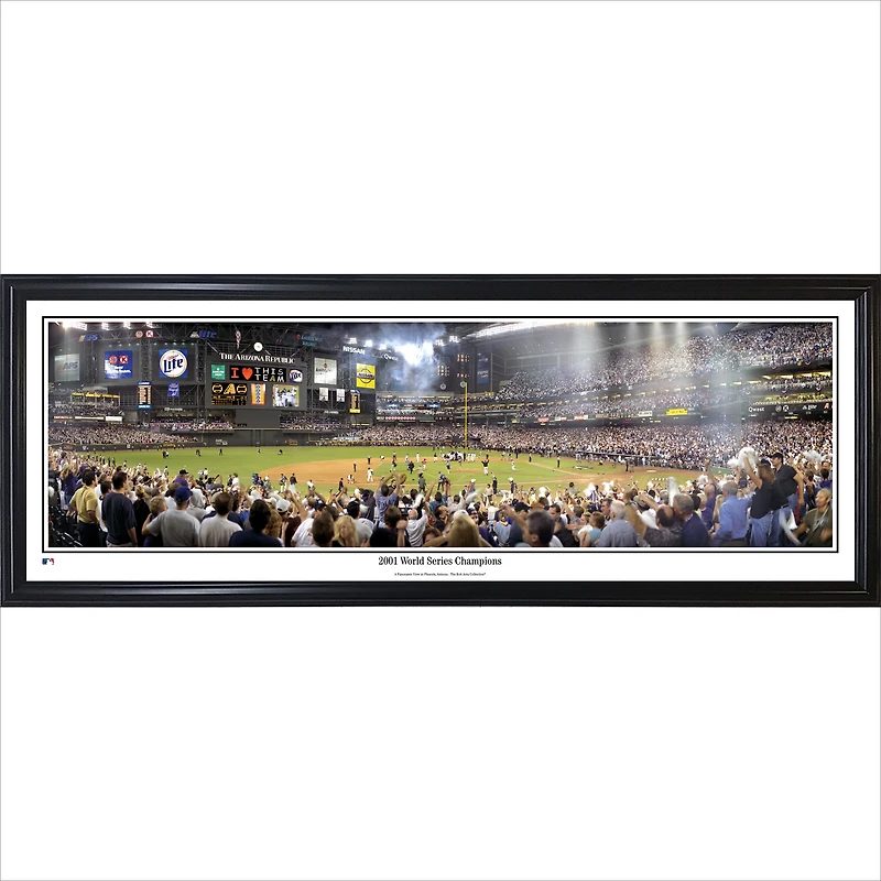 Arizona Diamondbacks 39'' x 13.5'' 2001 World Series Champions Standard Framed Panorama