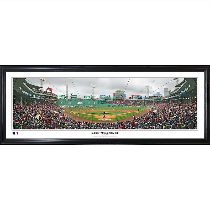 Boston Red Sox 39'' x 13.5'' 2019 Opening Day Standard Framed Panorama