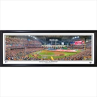 Houston Astros 39'' x 13.5'' 2017 World Series Opening Ceremony Standard Framed Panorama