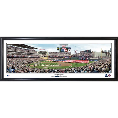 Minnesota Twins 39'' x 13.5'' Inaugural Game Standard Framed Panorama