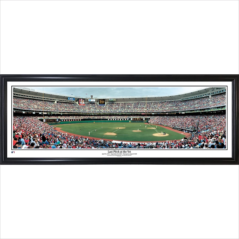 Philadelphia Phillies 39'' x 13.5'' Last Pitch at the Vet Panorama