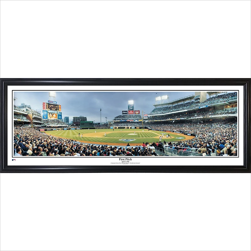 San Diego Padres 39'' x 13.5'' First Pitch Standard Framed Panorama