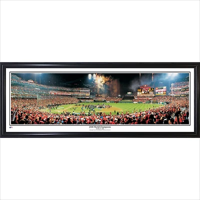 St. Louis Cardinals 39'' x 13.5'' 2006 World Series Champions Standard Framed Panorama