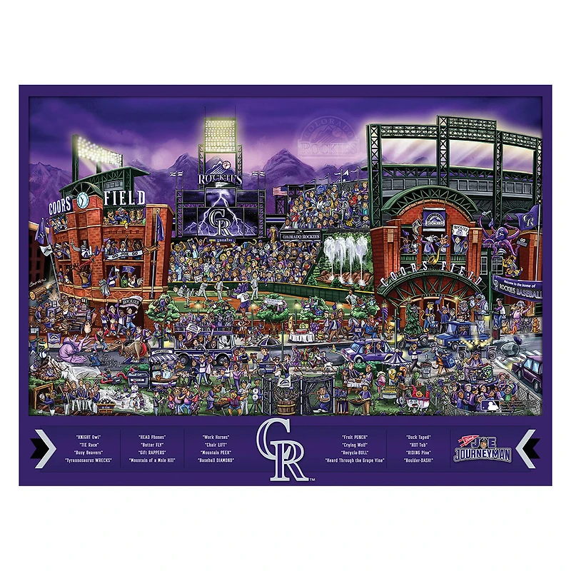 Colorado Rockies 500-Piece Joe Journeyman Puzzle