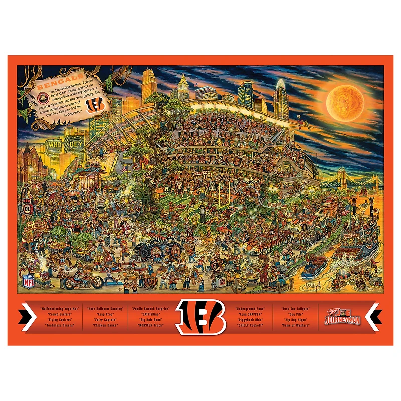 Cincinnati Bengals 500-Piece Joe Journeyman Puzzle