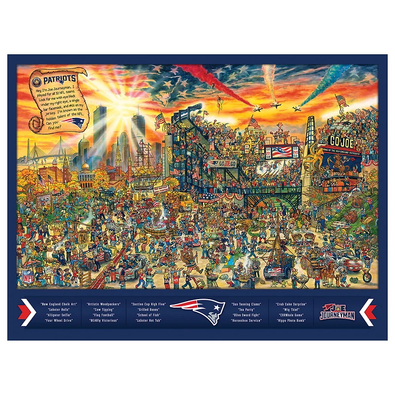 New England Patriots 500-Piece Joe Journeyman Puzzle