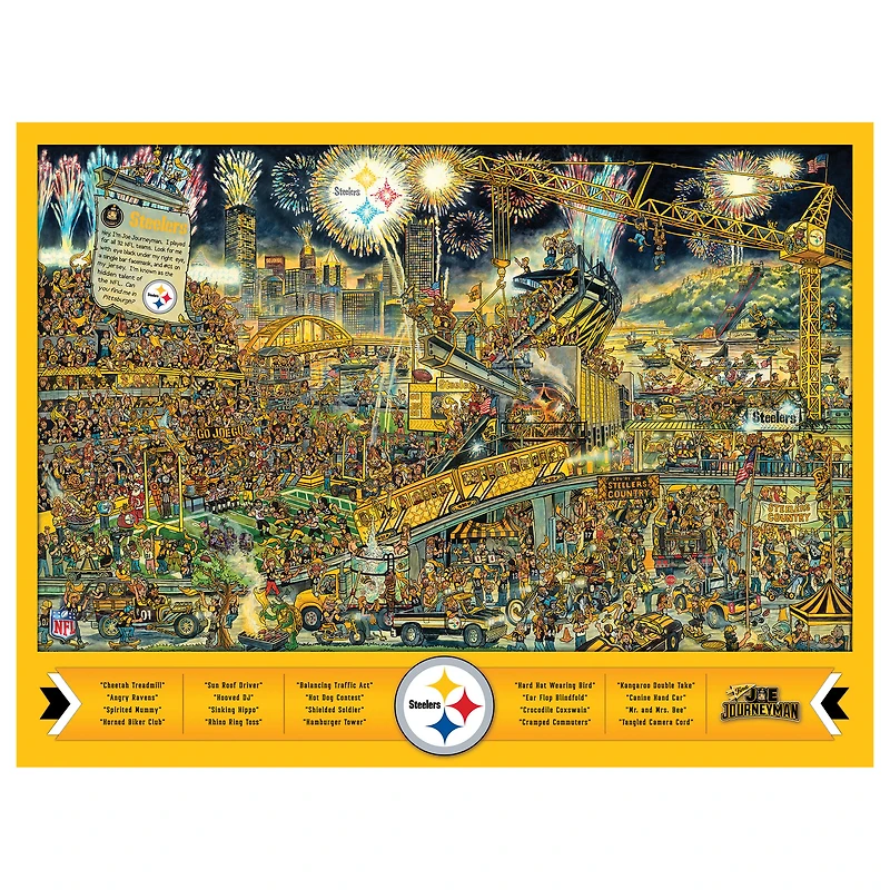 Pittsburgh Steelers 500-Piece Joe Journeyman Puzzle