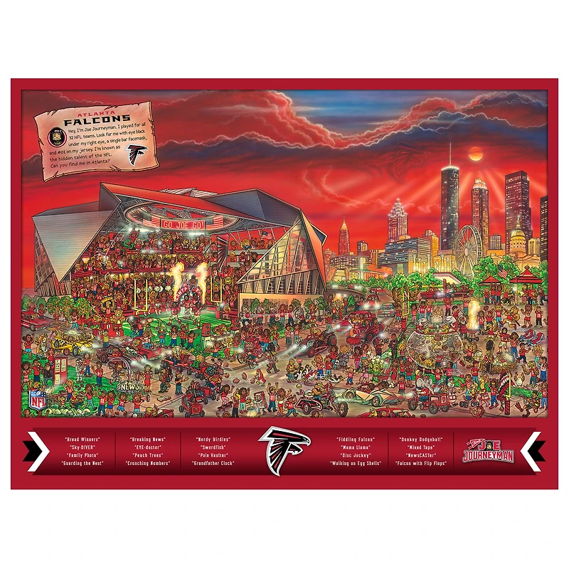 Atlanta Falcons 500-Piece Joe Journeyman Puzzle
