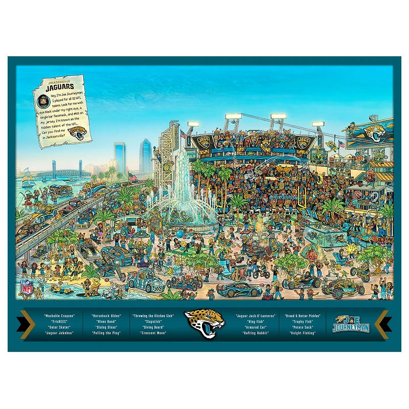 Jacksonville Jaguars 500-Piece Joe Journeyman Puzzle