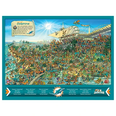 Miami Dolphins 500-Piece Joe Journeyman Puzzle