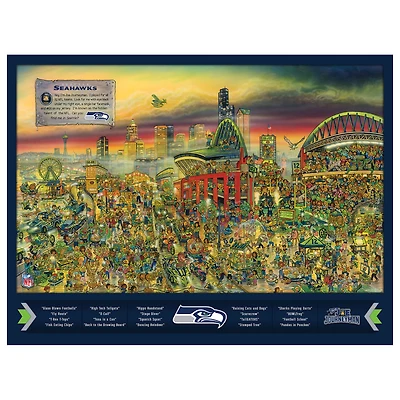 Seattle Seahawks 500-Piece Joe Journeyman Puzzle