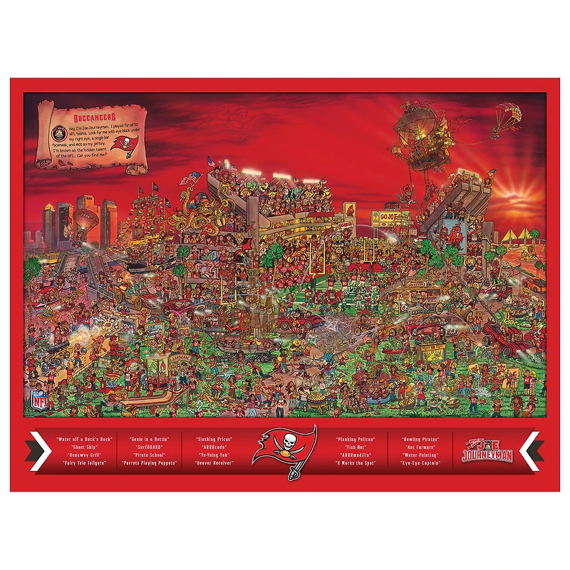 Tampa Bay Buccaneers 500-Piece Joe Journeyman Puzzle