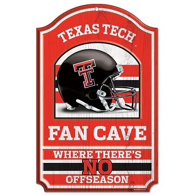 WinCraft Texas Tech Red Raiders 11'' x 17'' Fan Cave Wood Sign