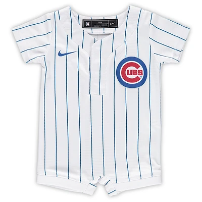 Newborn & Infant Nike White Chicago Cubs Official Jersey Romper