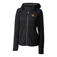 Women's Cutter & Buck Black Cincinnati Bengals Mainsail Full-Zip Jacket