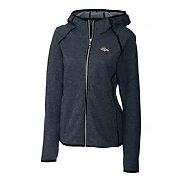 Women's Cutter & Buck Navy Denver Broncos Mainsail Full-Zip Jacket