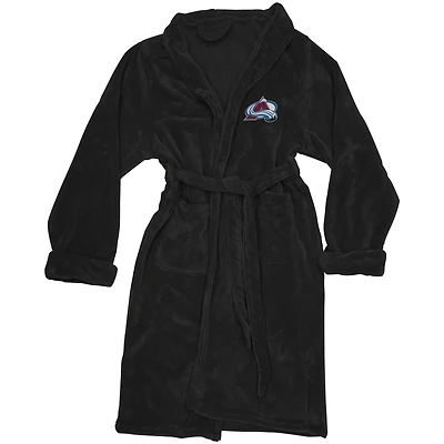Men's The Northwest Company Black Colorado Avalanche Silk Touch Bath Robe
