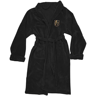 Men's The Northwest Company Black Vegas Golden Knights Silk Touch Bath Robe
