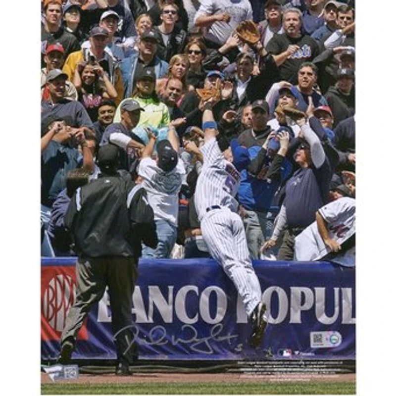 David Wright New York Mets Autographed 8" x 10" Catch into the Stands Photograph