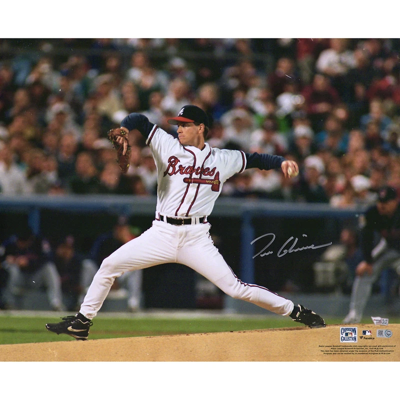Tom Glavine Atlanta Braves Autographed 16" x 20" Hitting Photograph